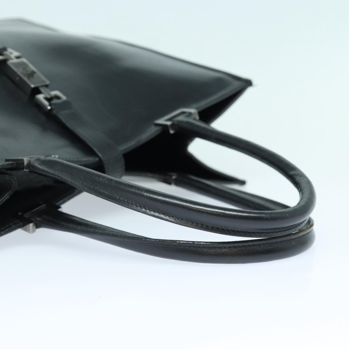 GUCCI Jackie Hand Bag Leather Black Silver 002 1064 3444 ep5262