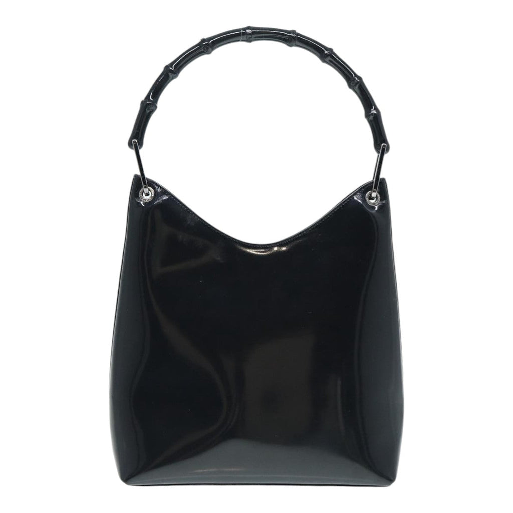 GUCCI Bamboo Hand Bag Leather Brown Silver 001 2046 3007 ep5265