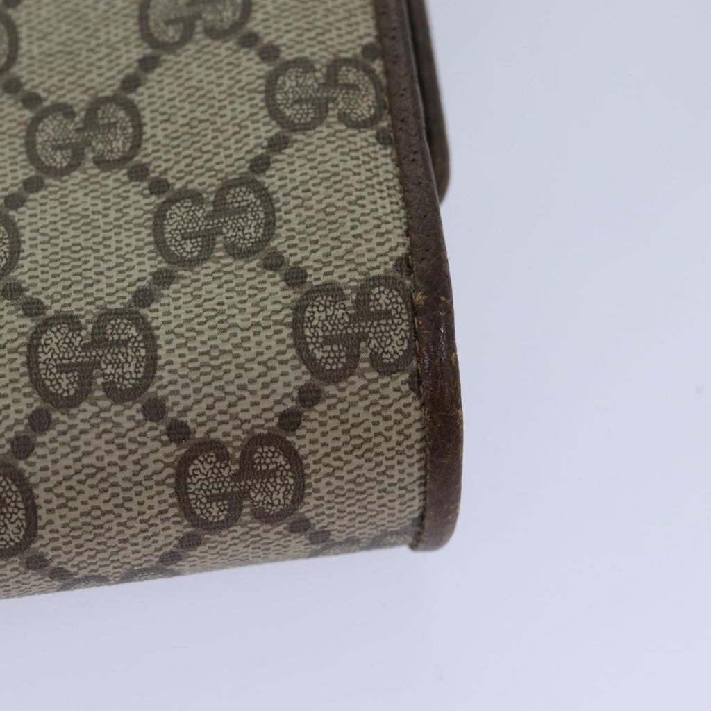 GUCCI GG Supreme Shoulder Bag PVC Leather Beige Gold 904 02 050 ep5311