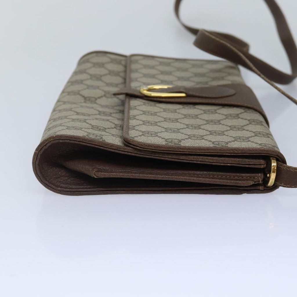 GUCCI GG Supreme Shoulder Bag PVC Leather Beige Gold 904 02 050 ep5311