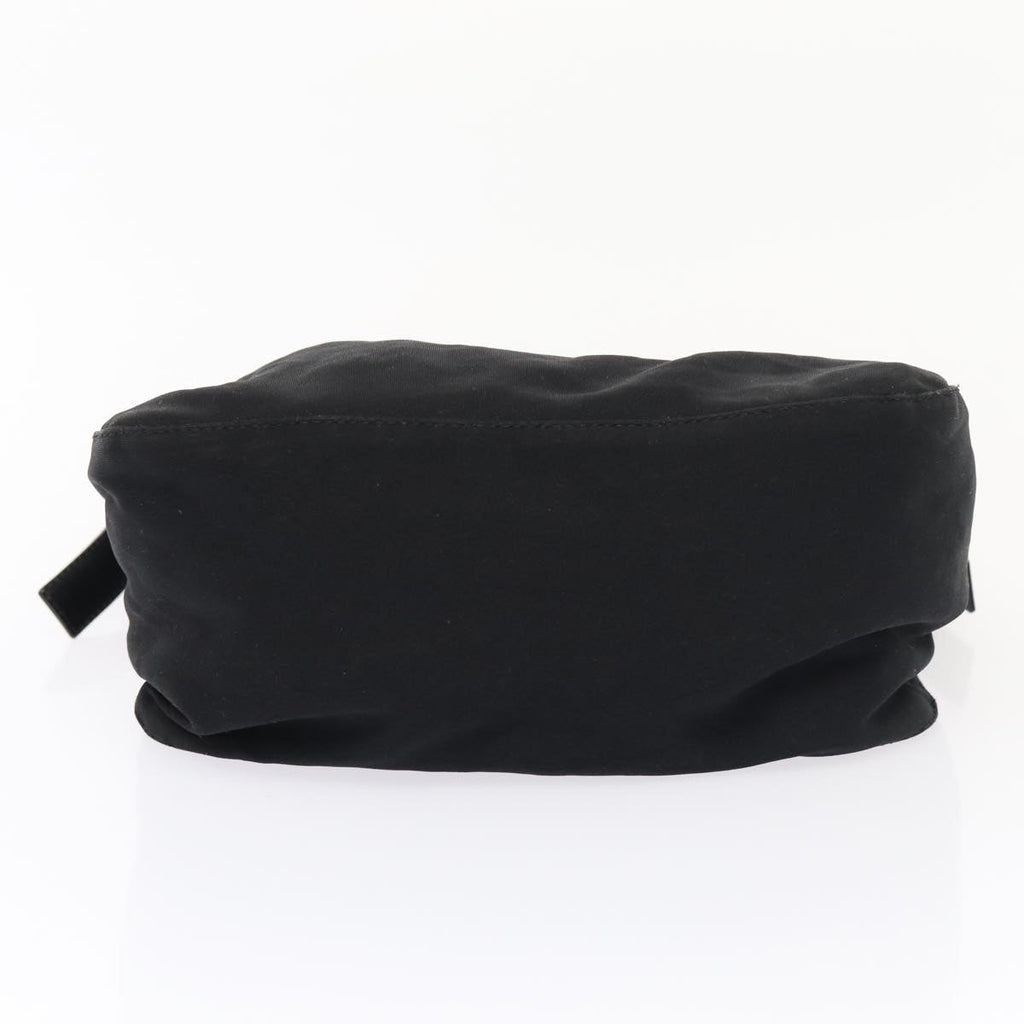 FENDI Mamma Baguette Hand Bag Nylon Black Silver ep5313