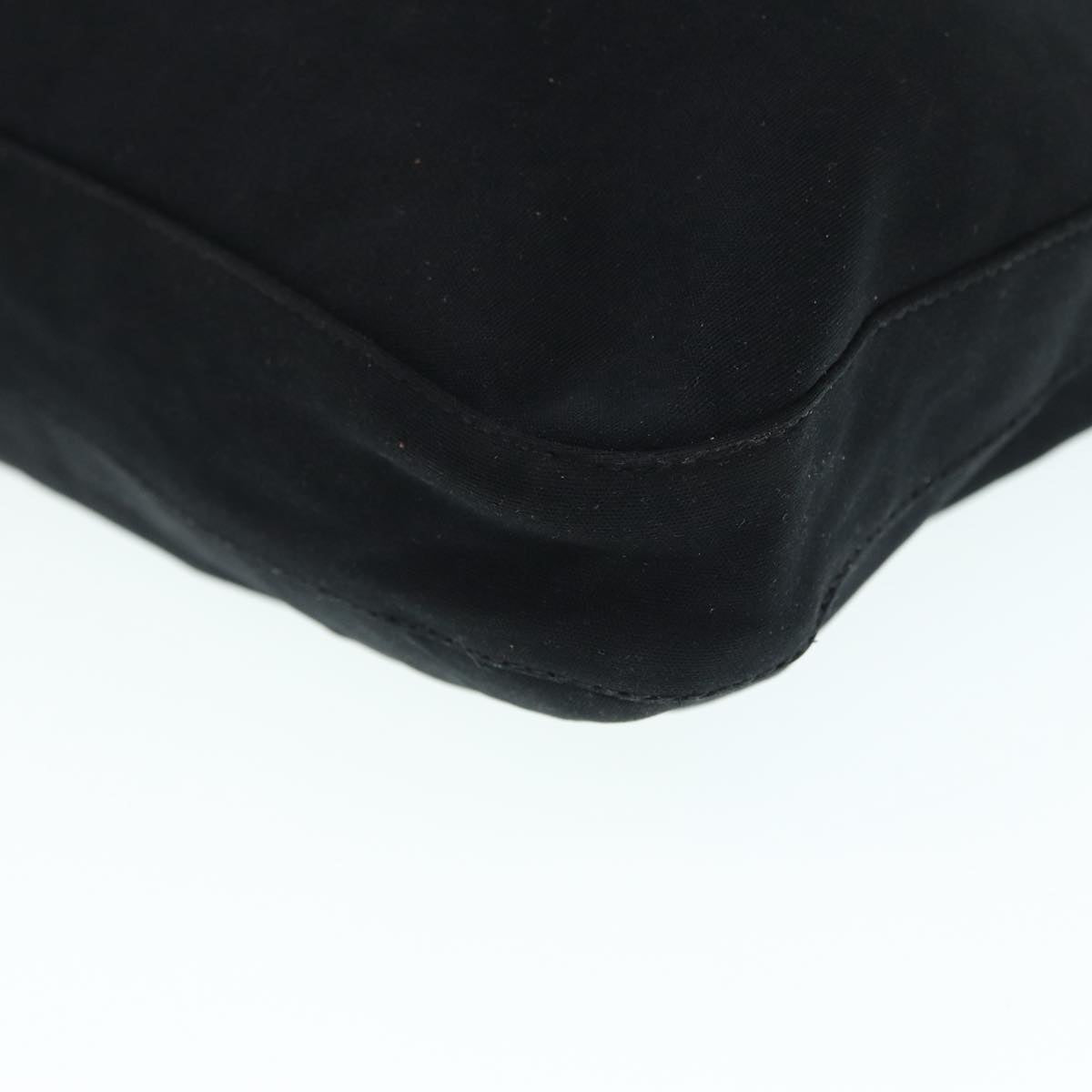 FENDI Shoulder Bag Nylon Black Silver ep5315