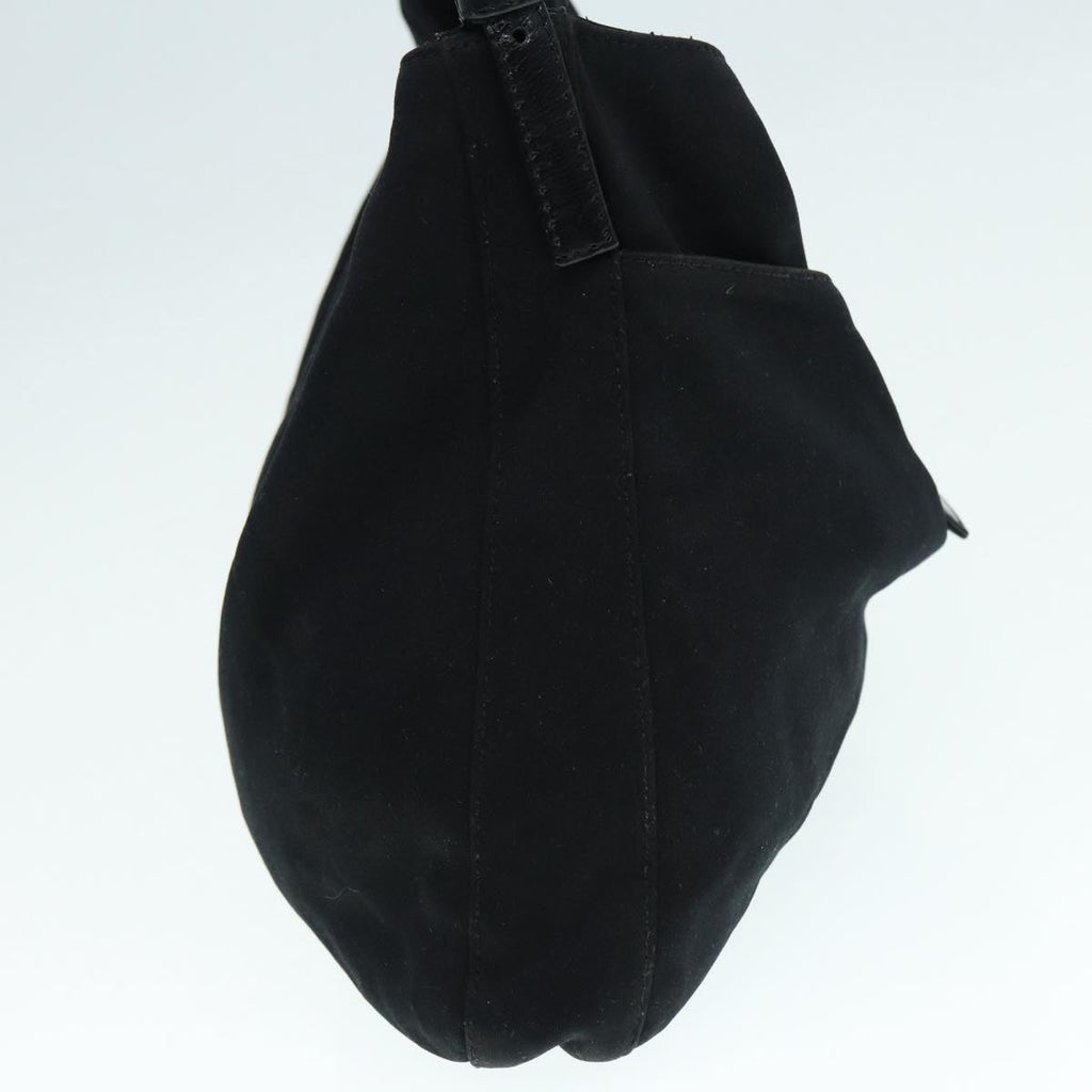 FENDI Shoulder Bag Nylon Black Silver ep5315