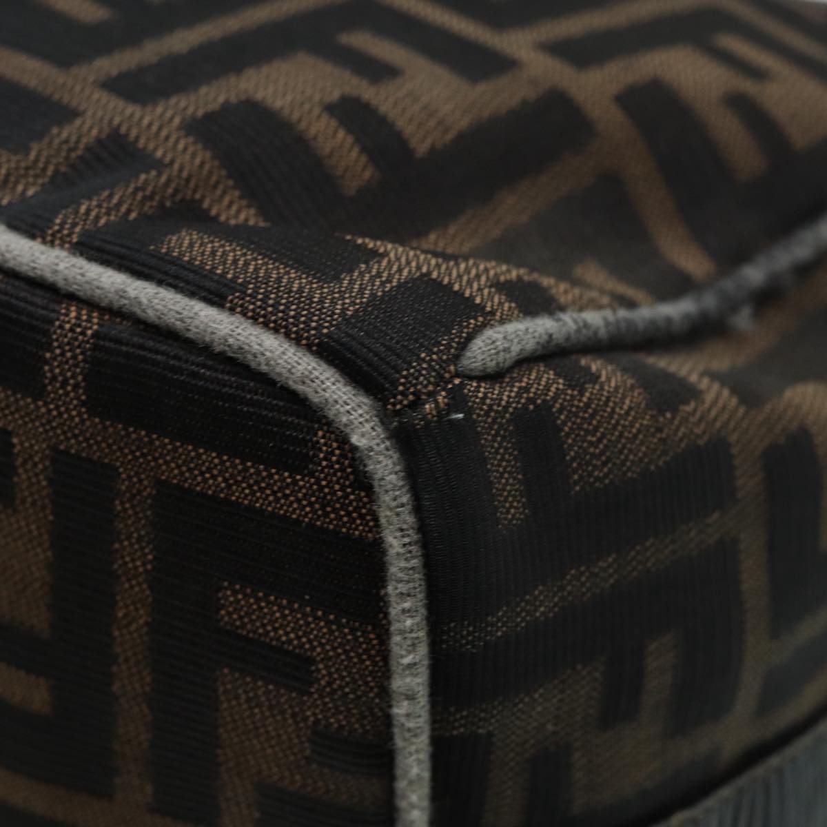 FENDI Zucca Canvas Vanity Bag Brown Black gold ep5316