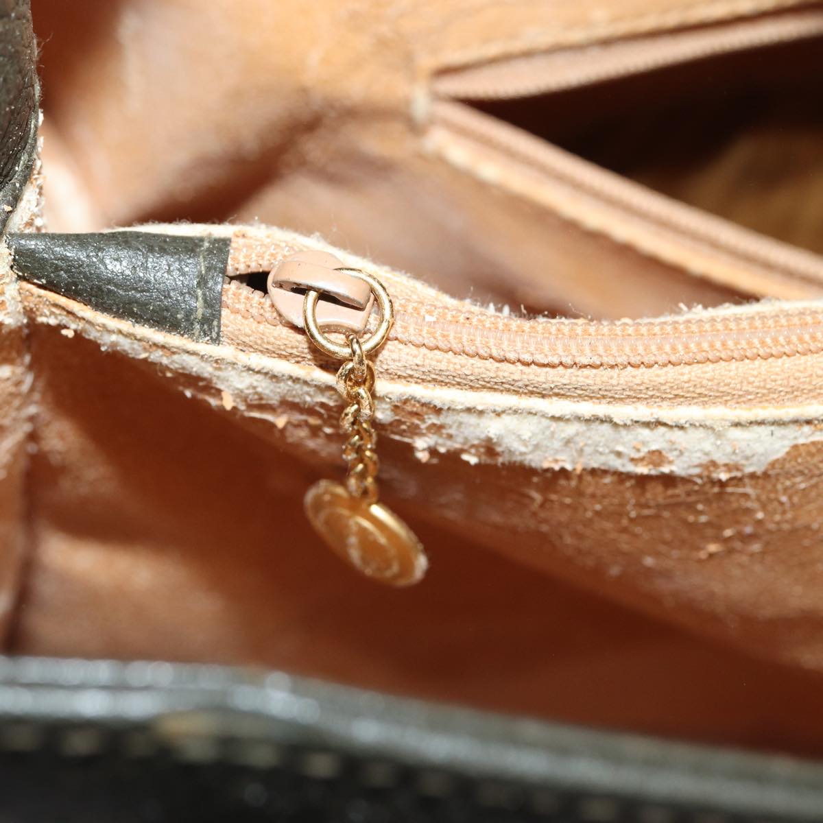 GUCCI Bamboo Hand Bag Leather Khaki Gold 002 2853 0260 0 ep5328