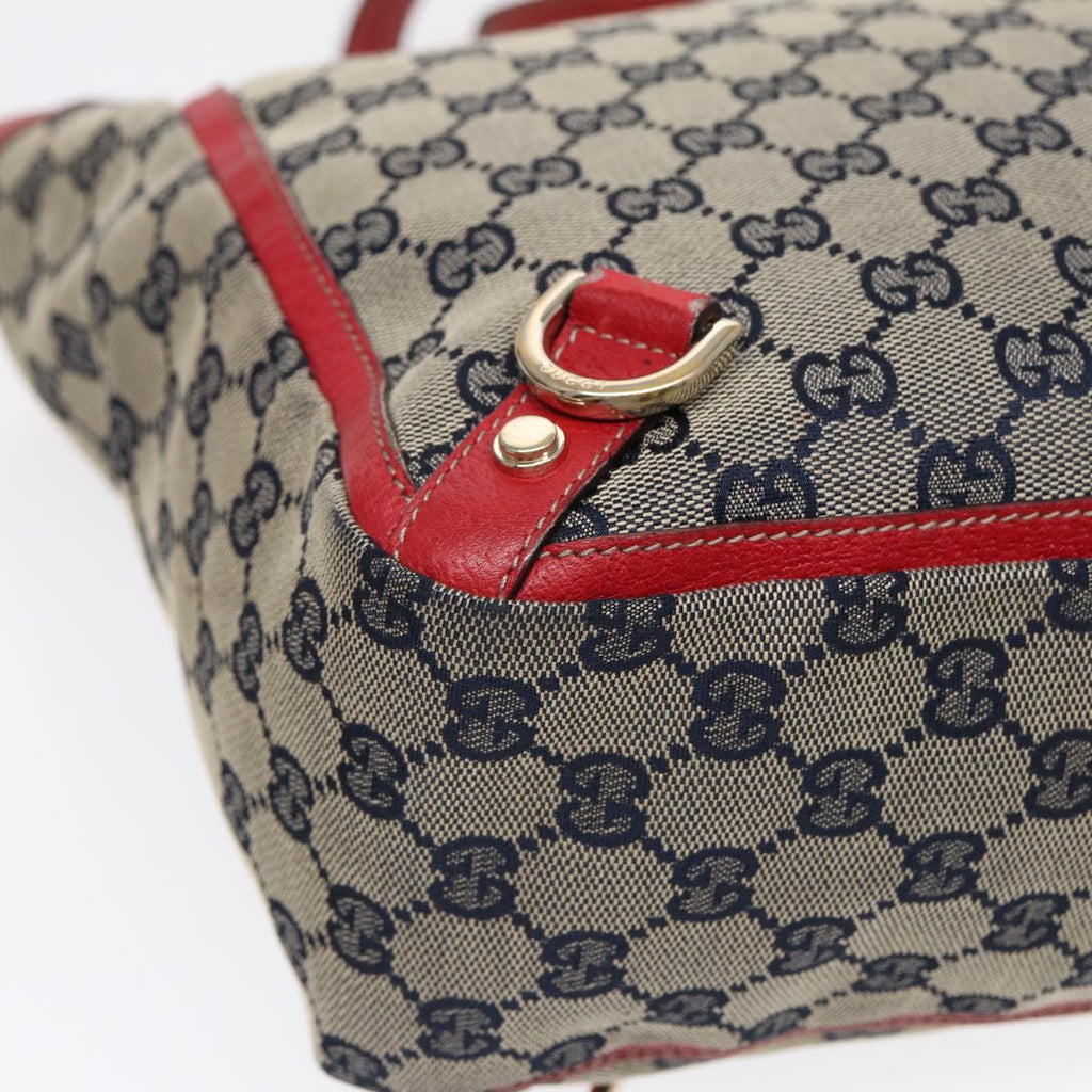 GUCCI GG Canvas Hand Bag Beige Gold 130739 ep5345