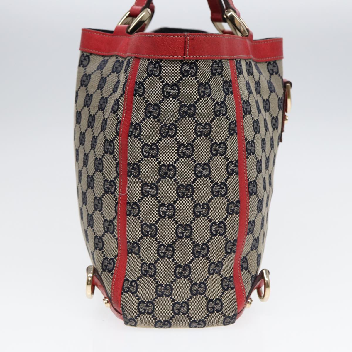 GUCCI GG Canvas Hand Bag Beige Gold 130739 ep5345