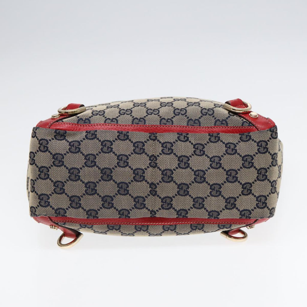 GUCCI GG Canvas Hand Bag Beige Gold 130739 ep5345