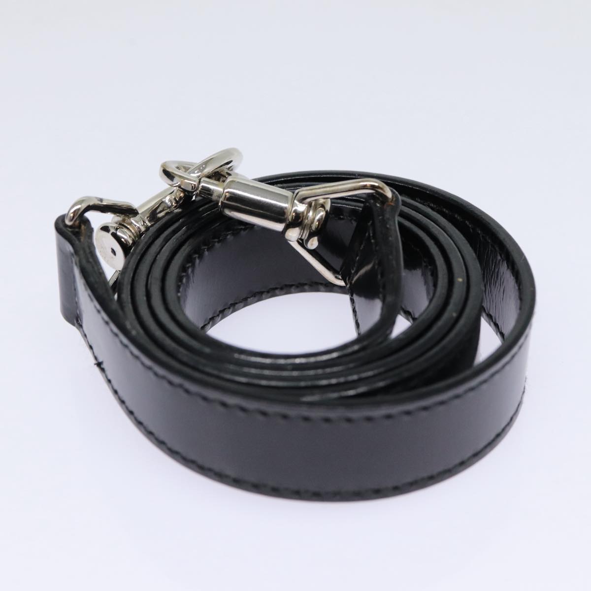 GUCCI Bamboo Hand Bag Nylon 2way Black Silver 000 1998 0540 ep5347