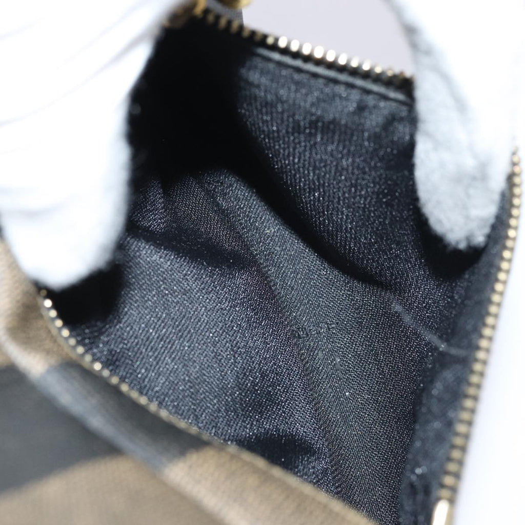 FENDI Pecan Canvas Backpack Brown Black gold ep5348