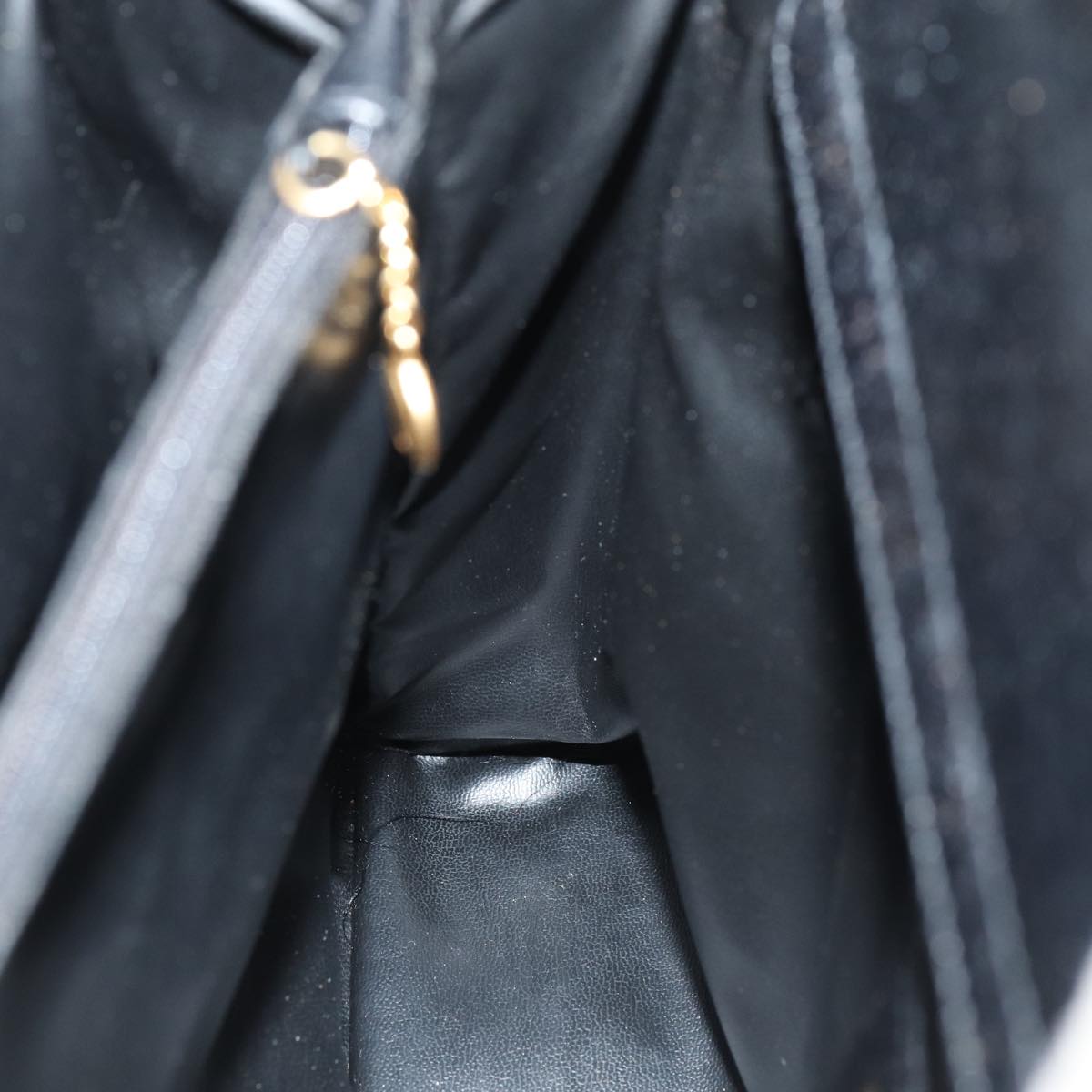 GUCCI Bamboo Hand Bag Leather Black Gold 002 1096 0260 ep5357