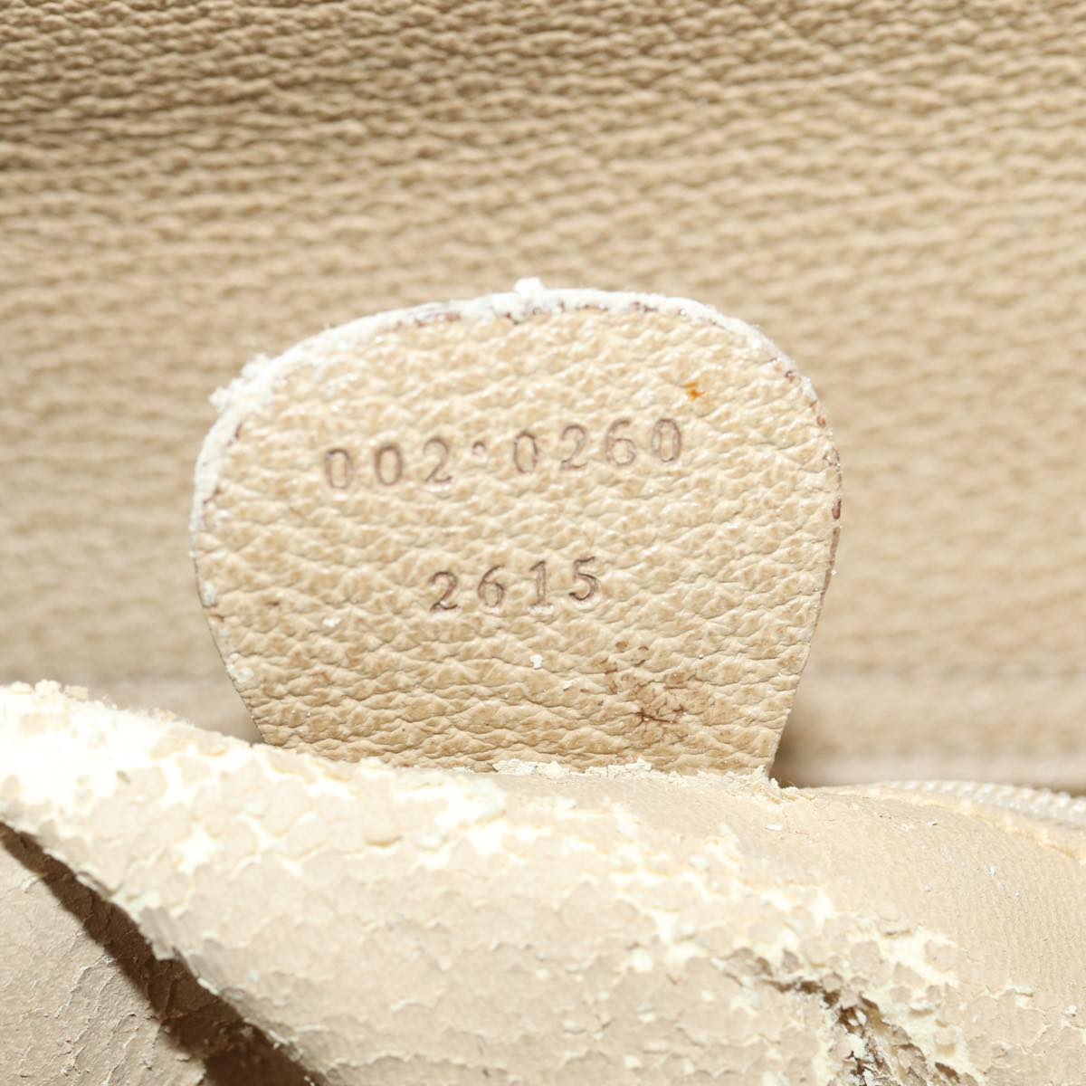 GUCCI Bamboo Hand Bag Suede Beige Gold 002 0260 2615 ep5358
