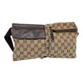GUCCI GG Canvas Waist bag Beige Silver 28566 ep5361