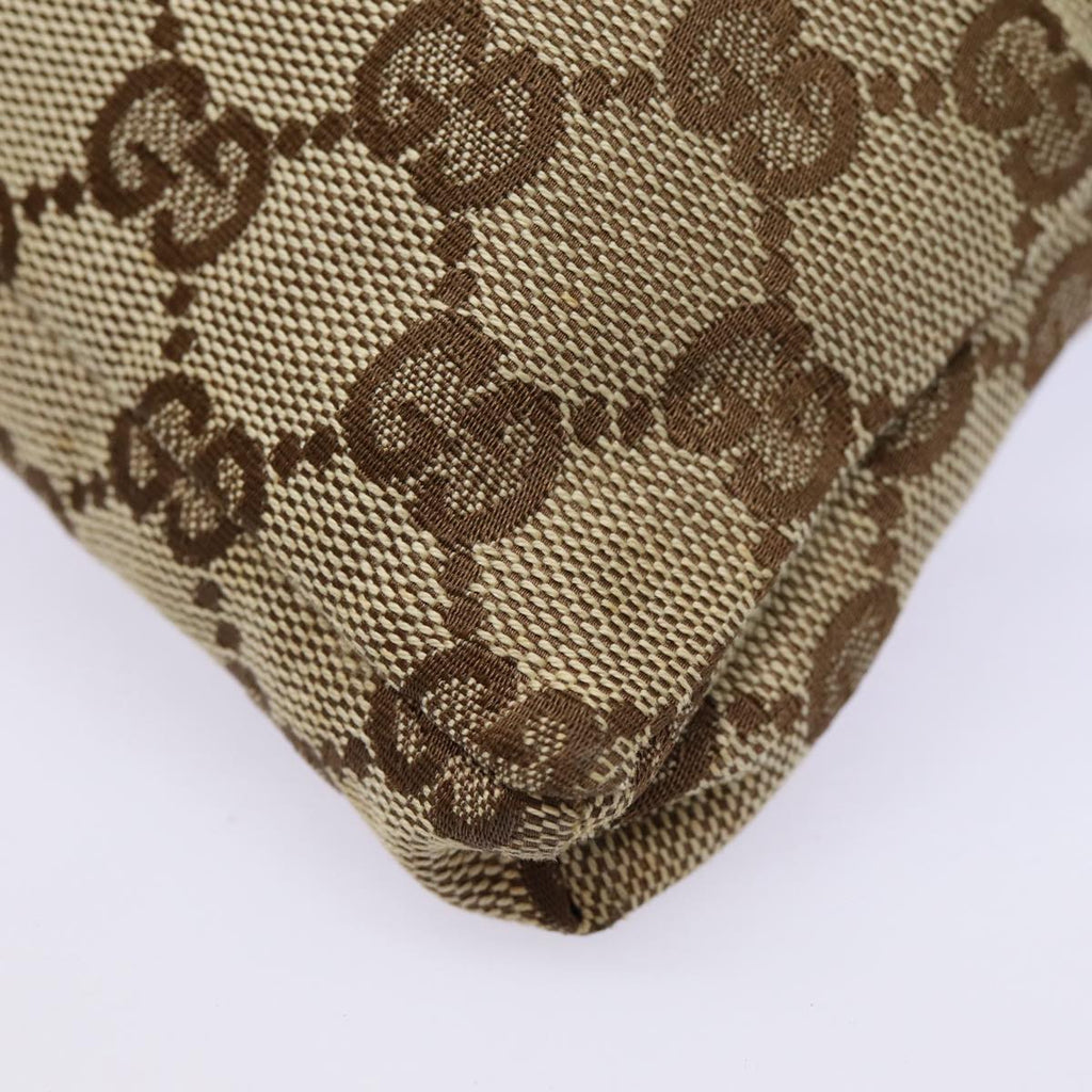 GUCCI GG Canvas Waist bag Beige Silver 28566 ep5361