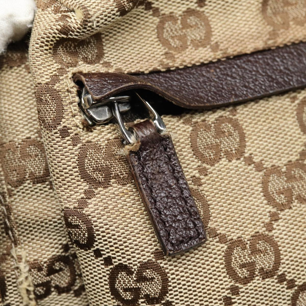 GUCCI GG Canvas Waist bag Beige Silver 28566 ep5361