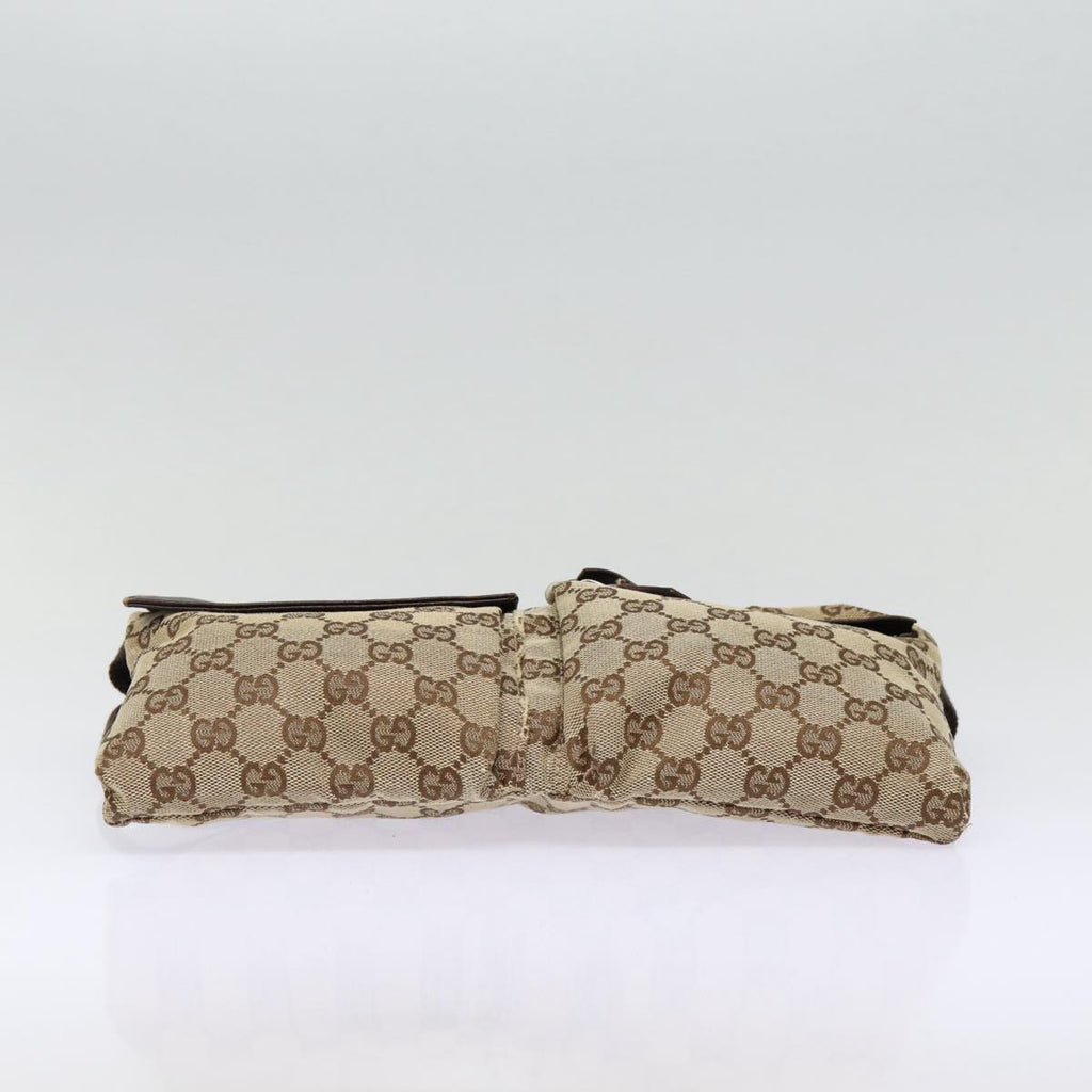 GUCCI GG Canvas Waist bag Beige Silver 28566 ep5361