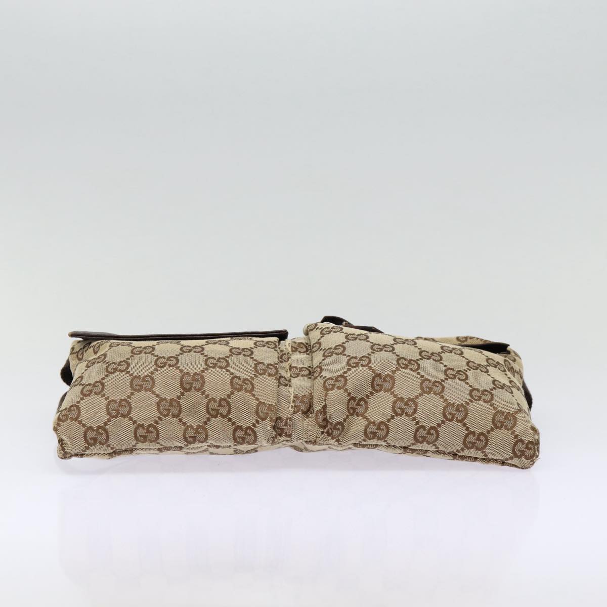 GUCCI GG Canvas Waist bag Beige Silver 28566 ep5361