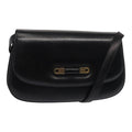GUCCI Shoulder Bag Leather Black Gold ep5362