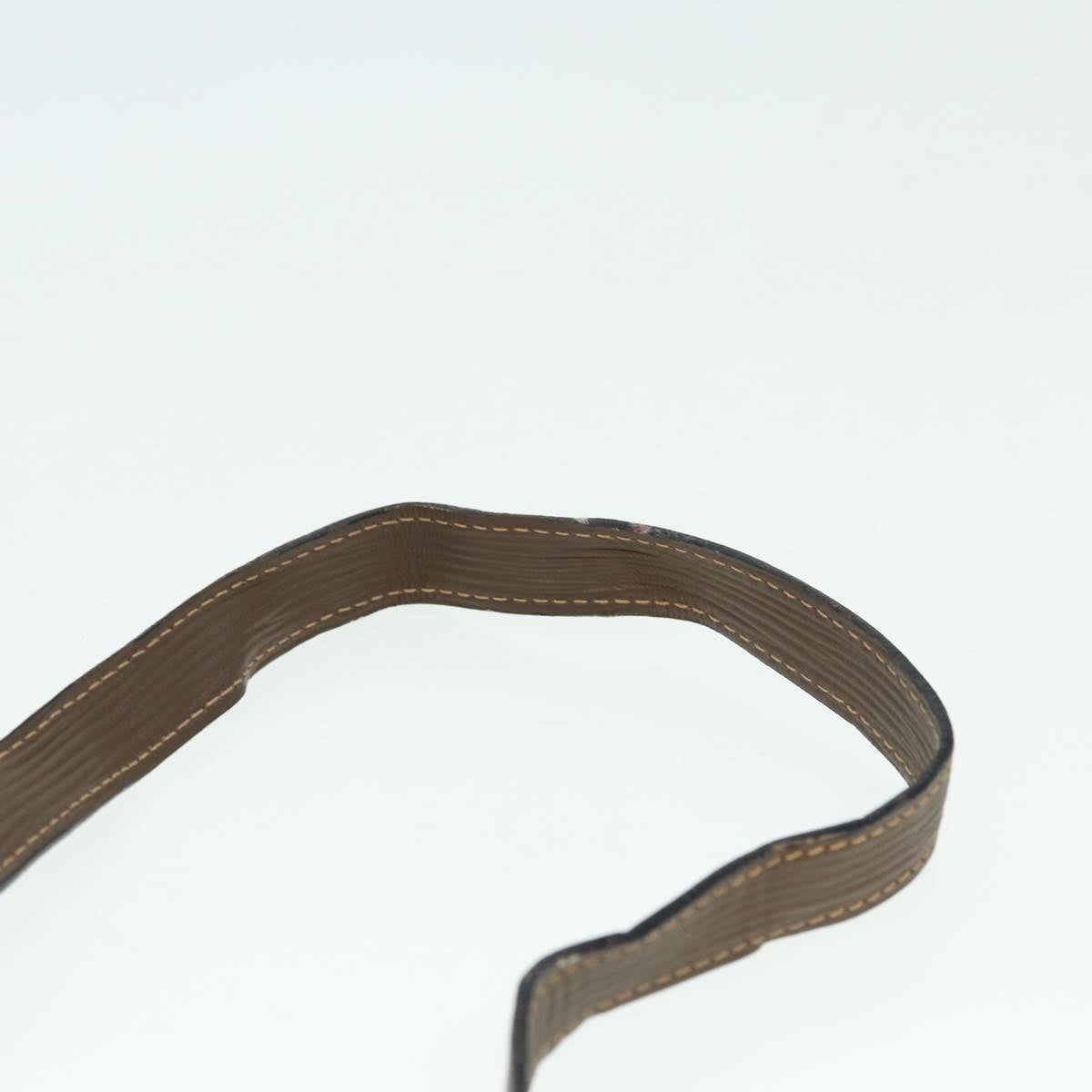FENDI Zucchino Canvas Shoulder Bag Brown Gold ep5363
