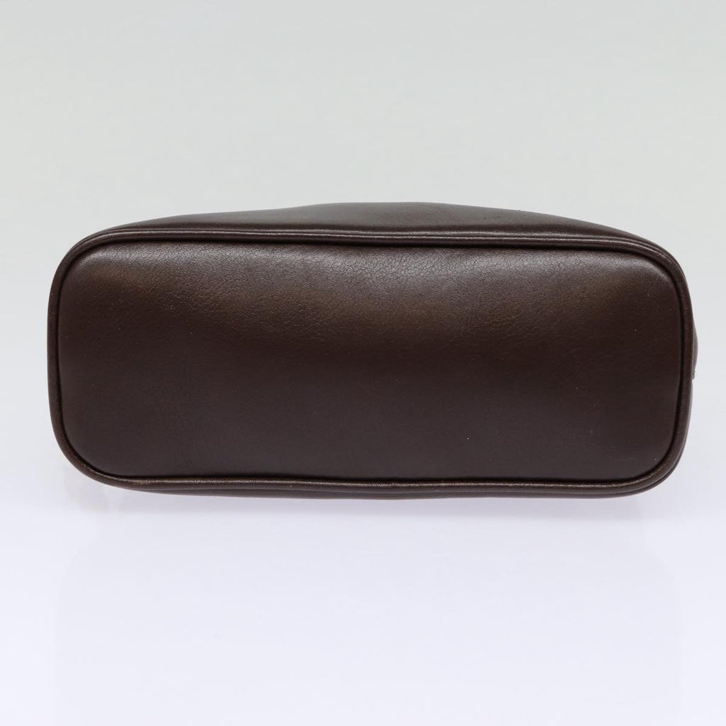 GUCCI Bamboo Hand Bag Leather 2way Brown Gold 007 2032 0231 ep5364