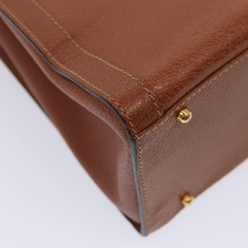 GUCCI Bamboo Hand Bag Leather Brown Gold 002 2853 0260 0 ep5368