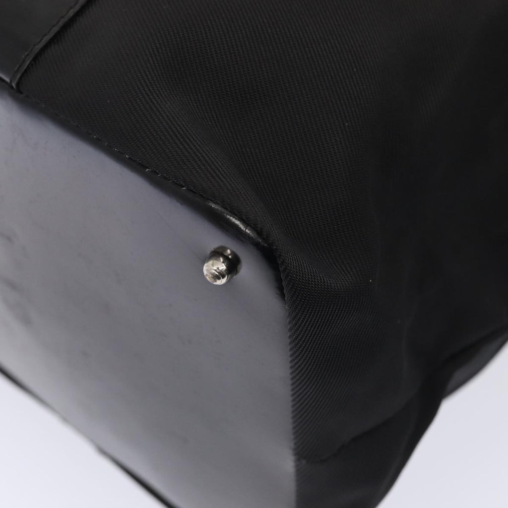 GUCCI Bamboo Tote Bag Nylon Black Silver 002 2058 0412 5 ep5369