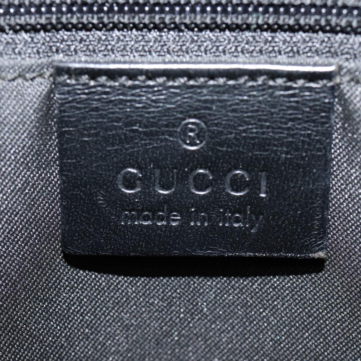 GUCCI Jackie GG Canvas Hand Bag Black Silver 002 1065 ep5371
