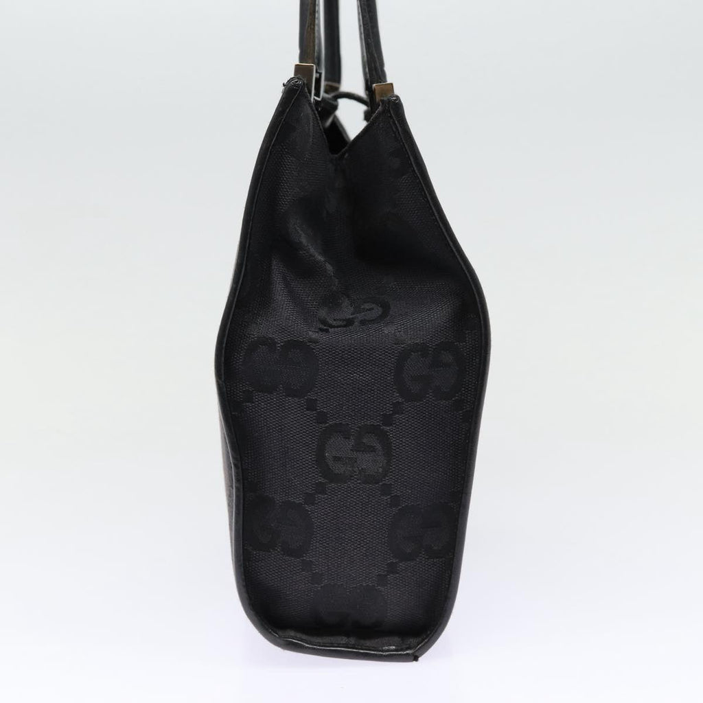GUCCI Jackie GG Canvas Hand Bag Black Silver 002 1065 ep5371