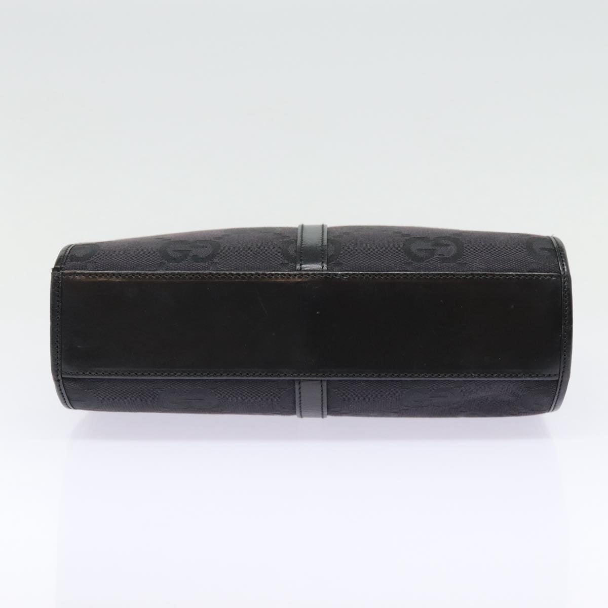 GUCCI Jackie GG Canvas Hand Bag Black Silver 002 1065 ep5371