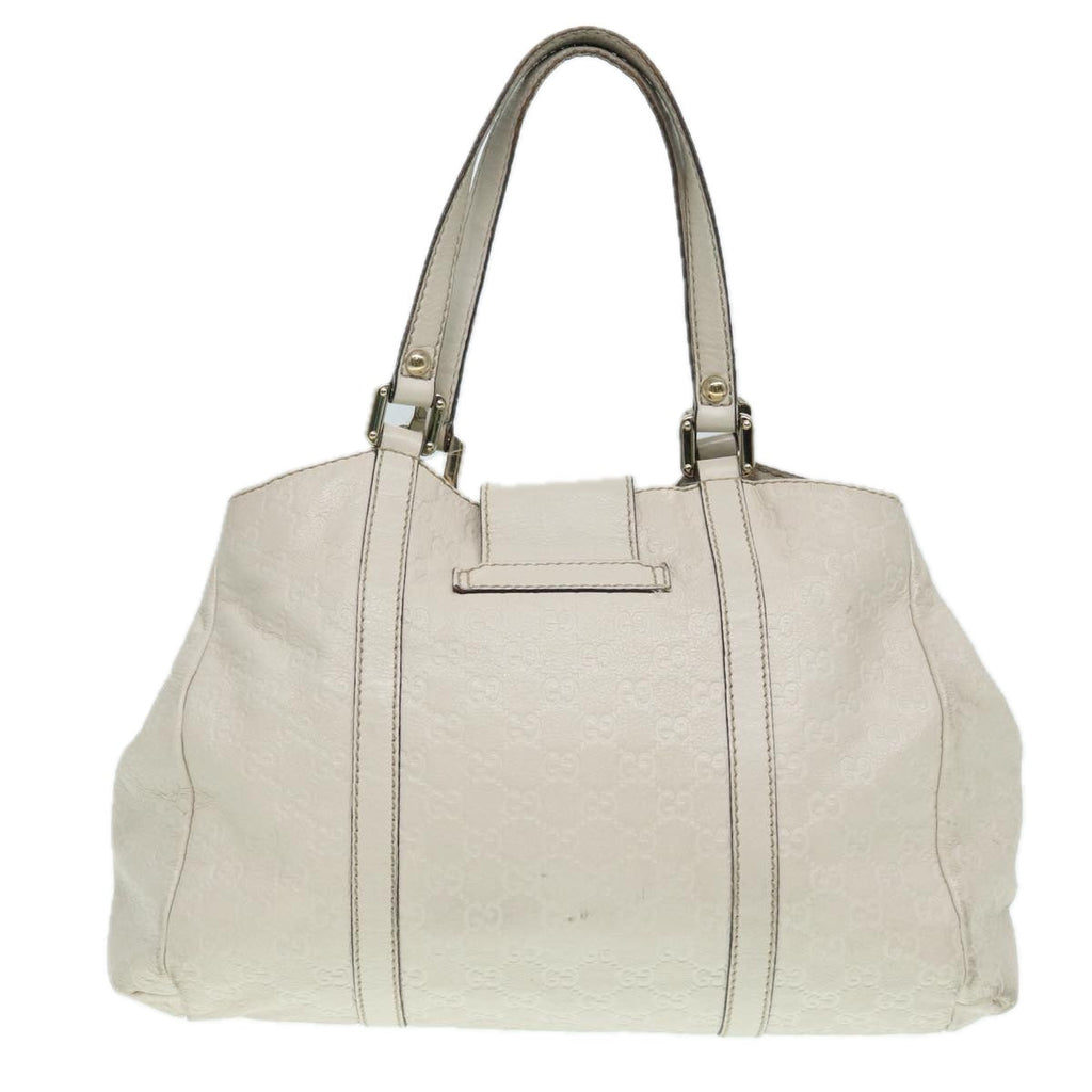 GUCCI GG Canvas Guccissima Hand Bag White Gold 211935 ep5377