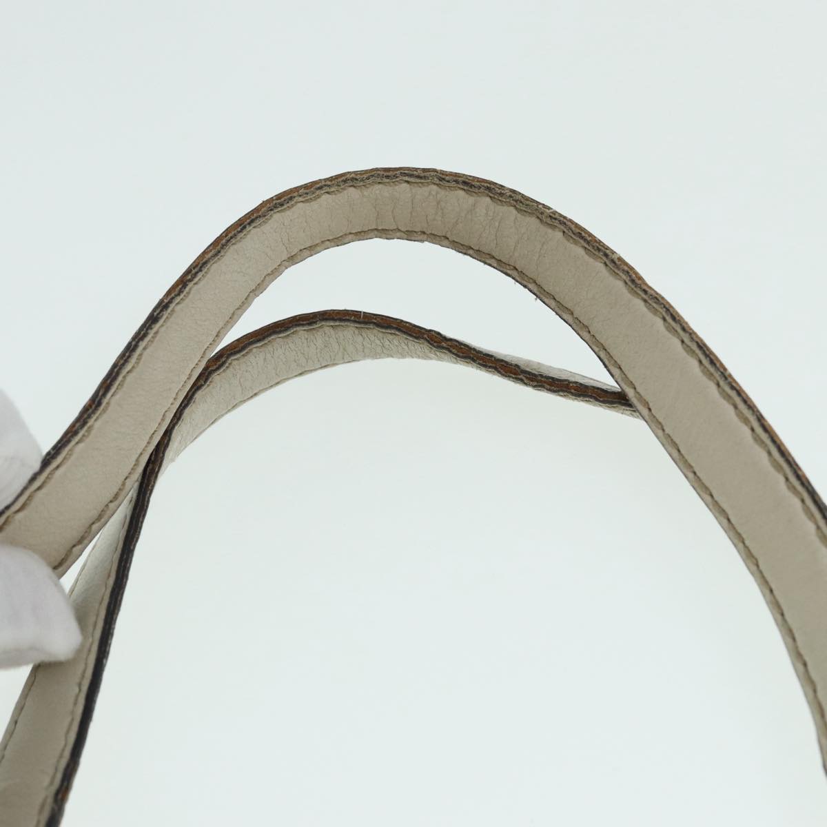 GUCCI GG Canvas Guccissima Hand Bag White Gold 211935 ep5377