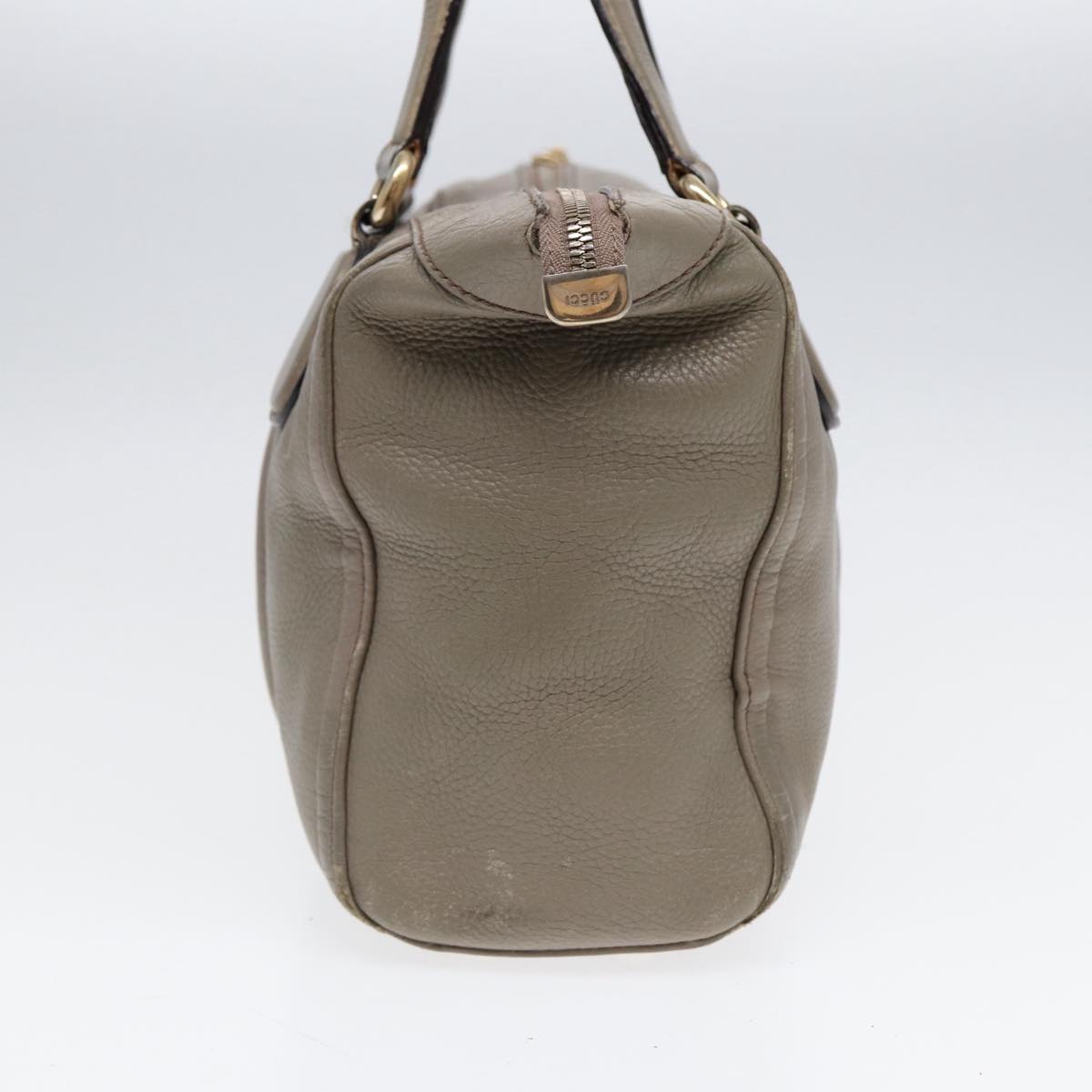 GUCCI Hand Bag Leather Gray Gold 282307 ep5392