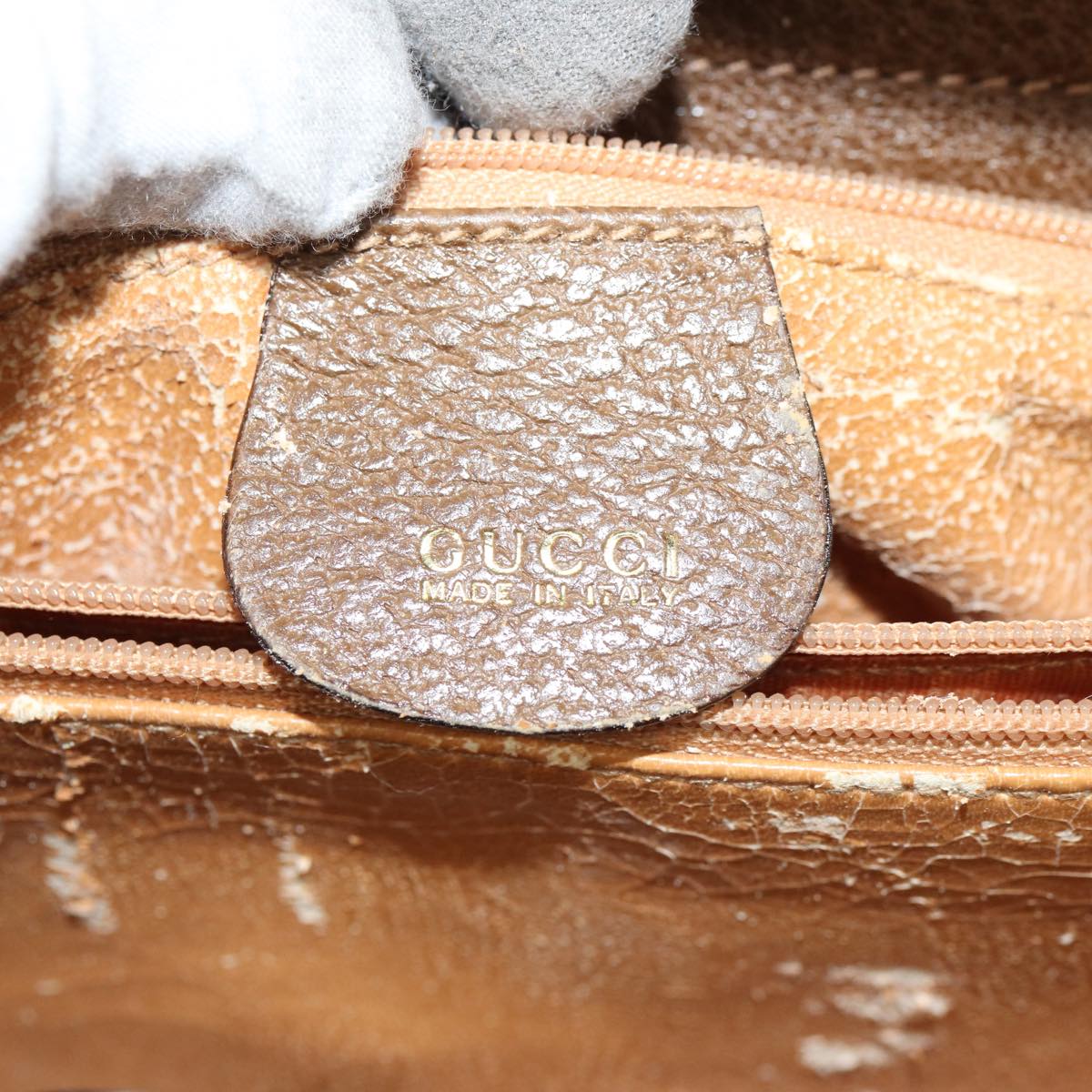 GUCCI Bamboo Hand Bag Leather Brown Gold 002 1186 0259 ep5393