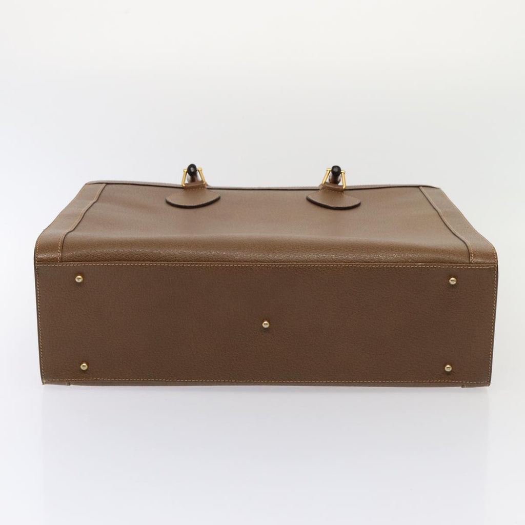 GUCCI Bamboo Hand Bag Leather Brown Gold 002 1186 0259 ep5393