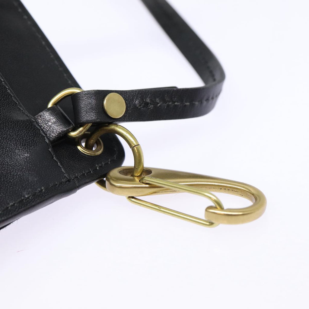 GUCCI GG Canvas Shoulder Bag Black Gold 106693 ep5394