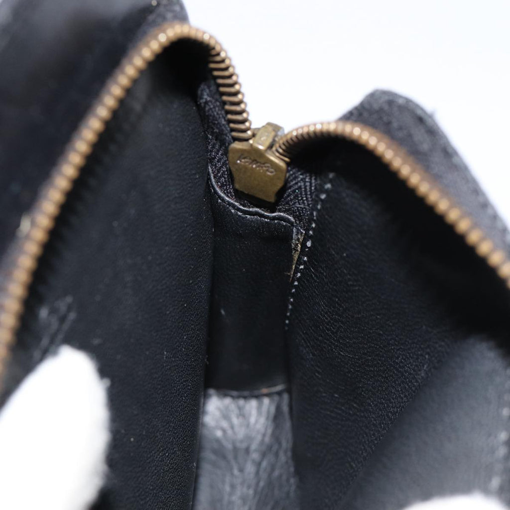 GUCCI GG Canvas Shoulder Bag Black Gold 106693 ep5394