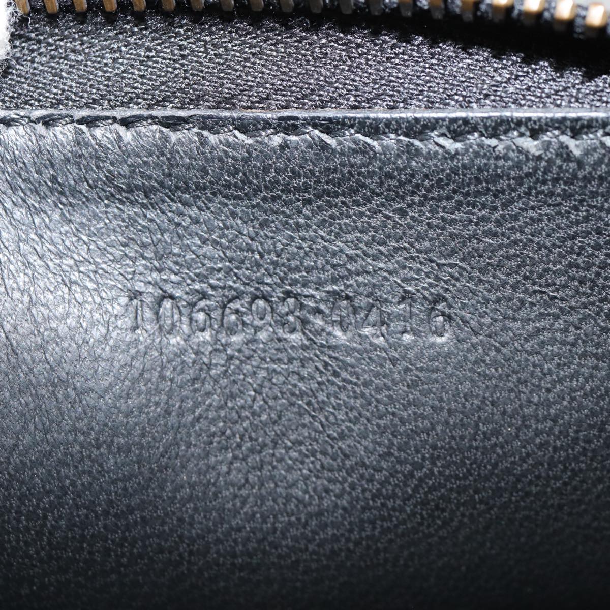 GUCCI GG Canvas Shoulder Bag Black Gold 106693 ep5394