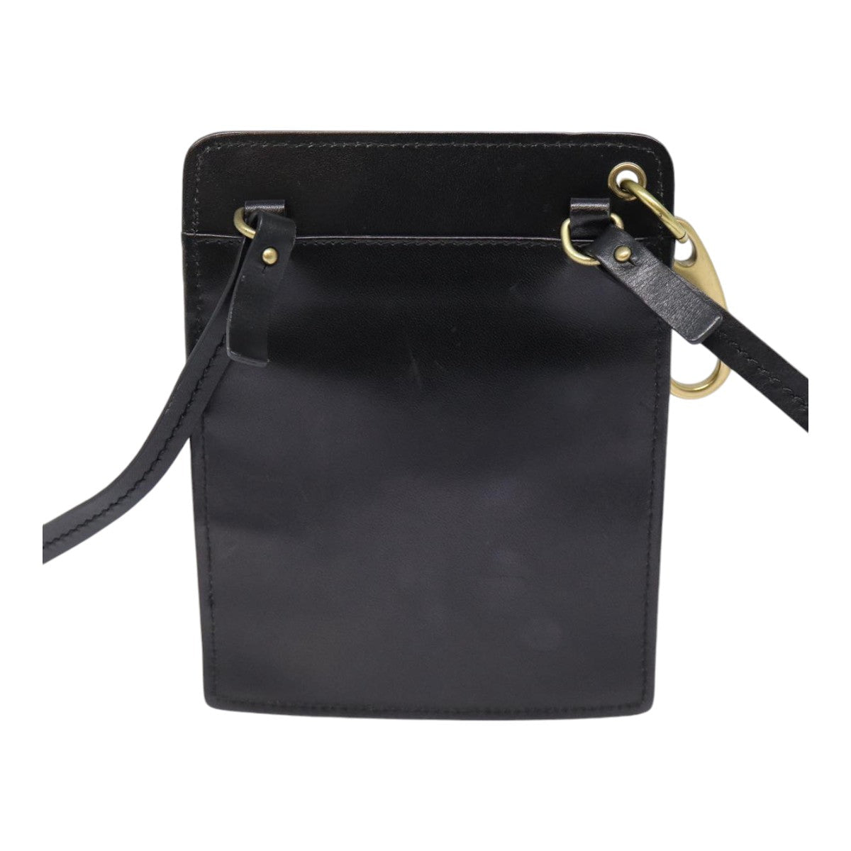GUCCI GG Canvas Shoulder Bag Black Gold 106693 ep5394