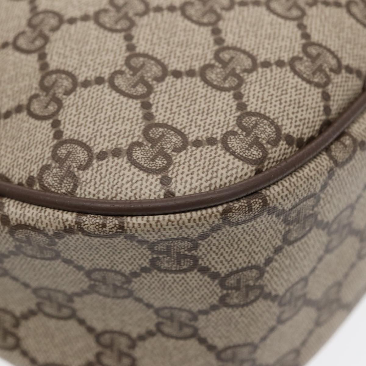 GUCCI GG Supreme Web Sherry Line Shoulder Bag Beige Gold 89 02 077 ep5397