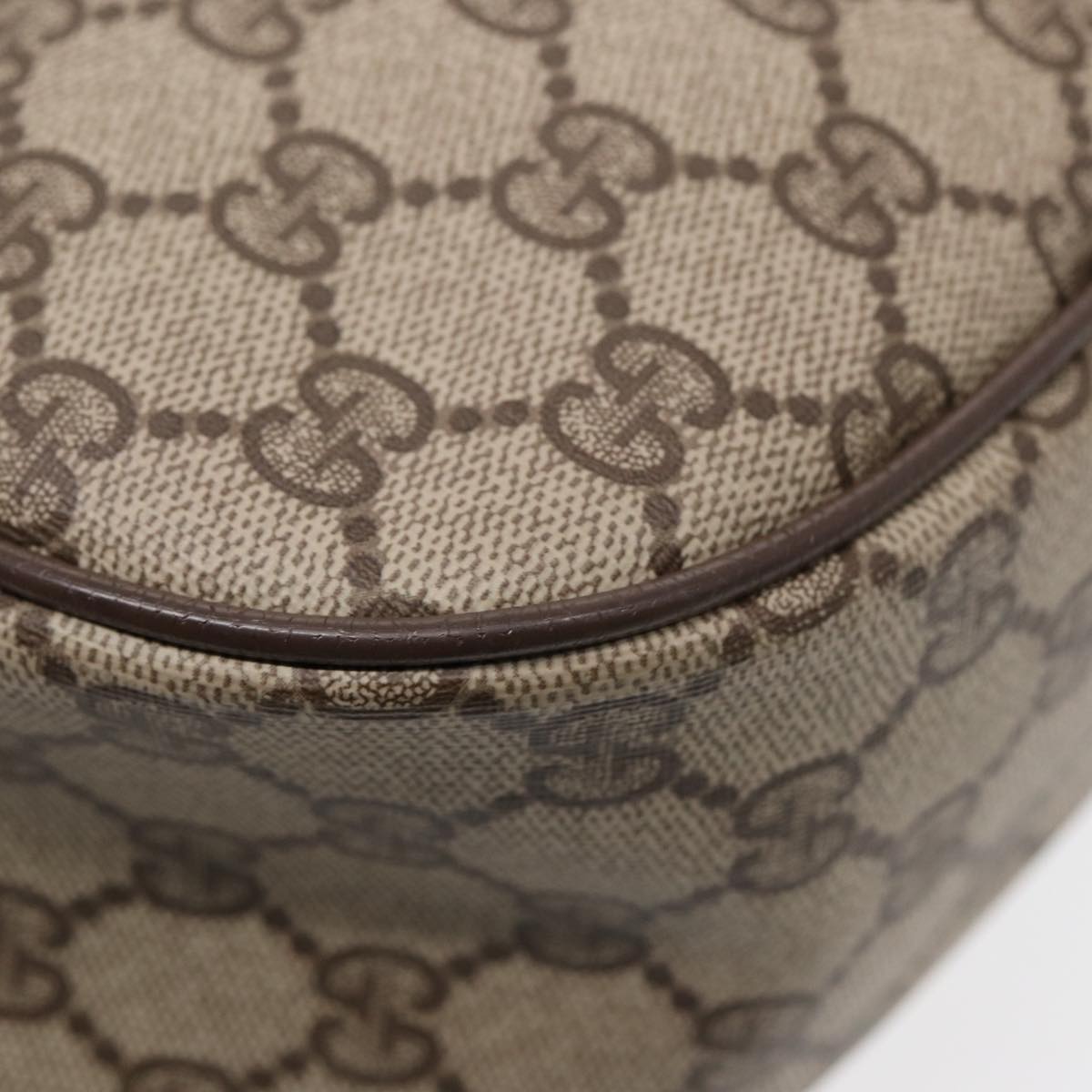 GUCCI GG Supreme Web Sherry Line Shoulder Bag Beige Gold 89 02 077 ep5397