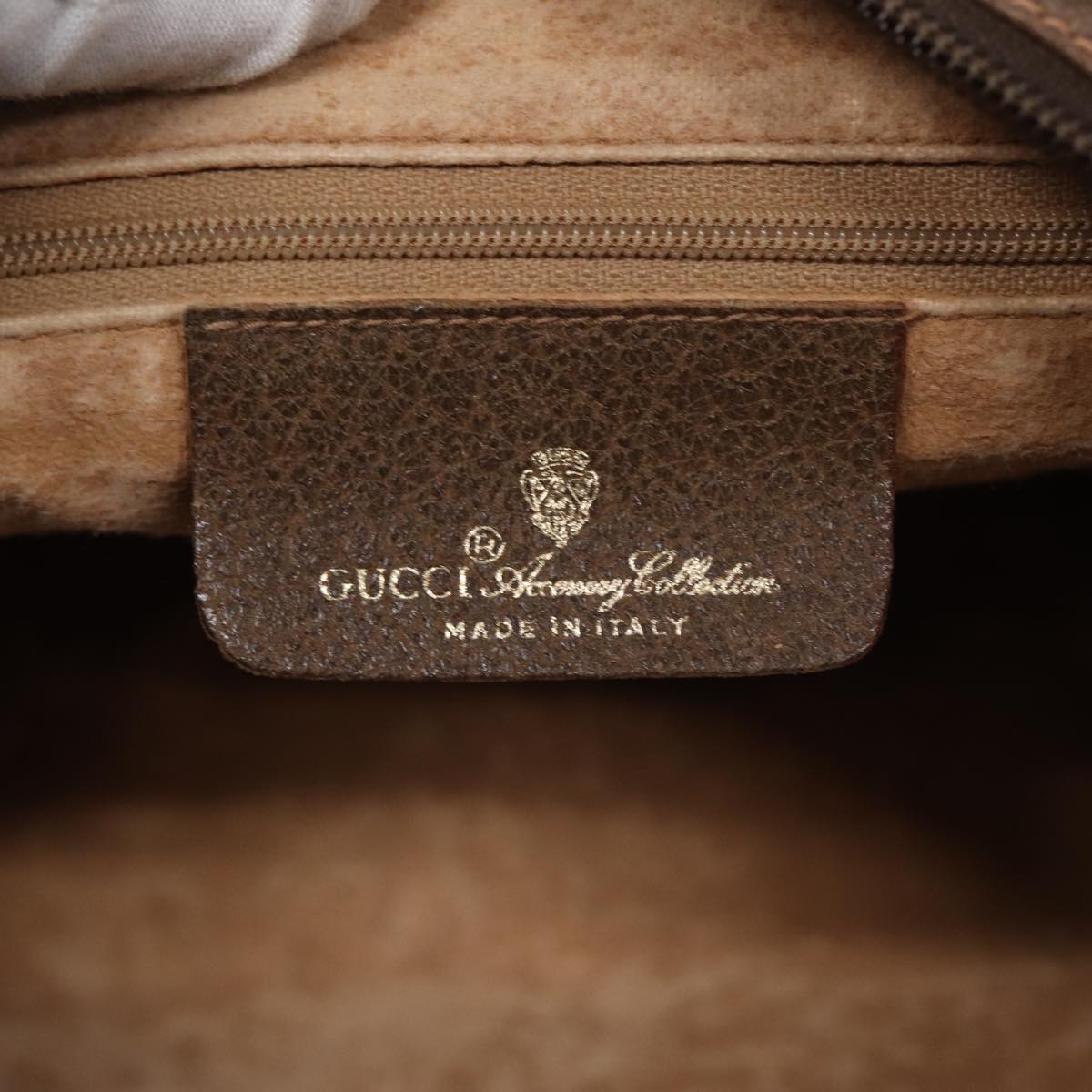 GUCCI GG Supreme Web Sherry Line Shoulder Bag Beige Gold 89 02 077 ep5397