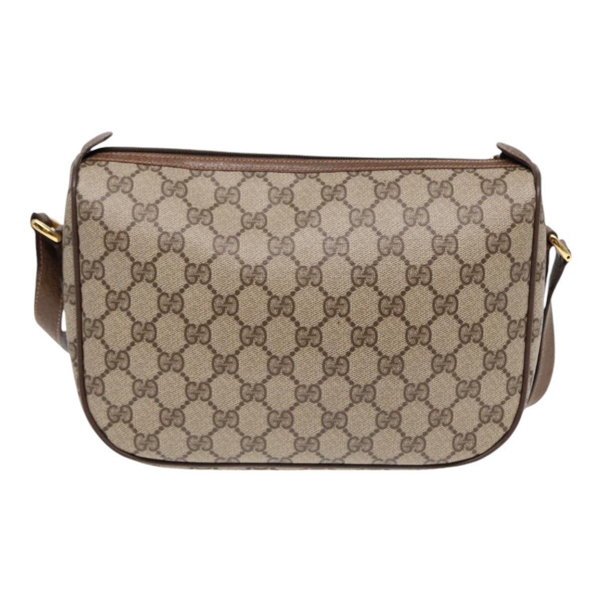 GUCCI GG Supreme Web Sherry Line Shoulder Bag Beige Gold 89 02 077 ep5397
