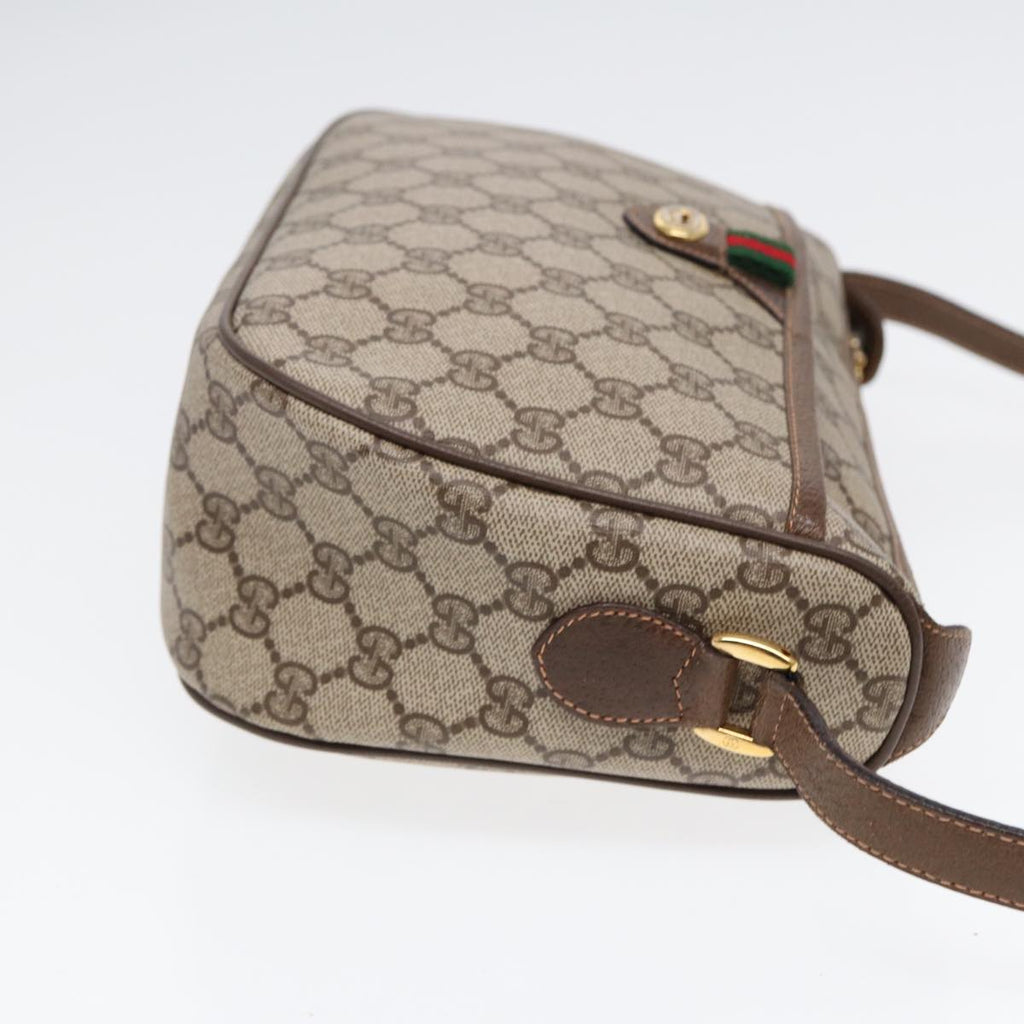 GUCCI GG Supreme Web Sherry Line Shoulder Bag Beige Gold 89 02 077 ep5397