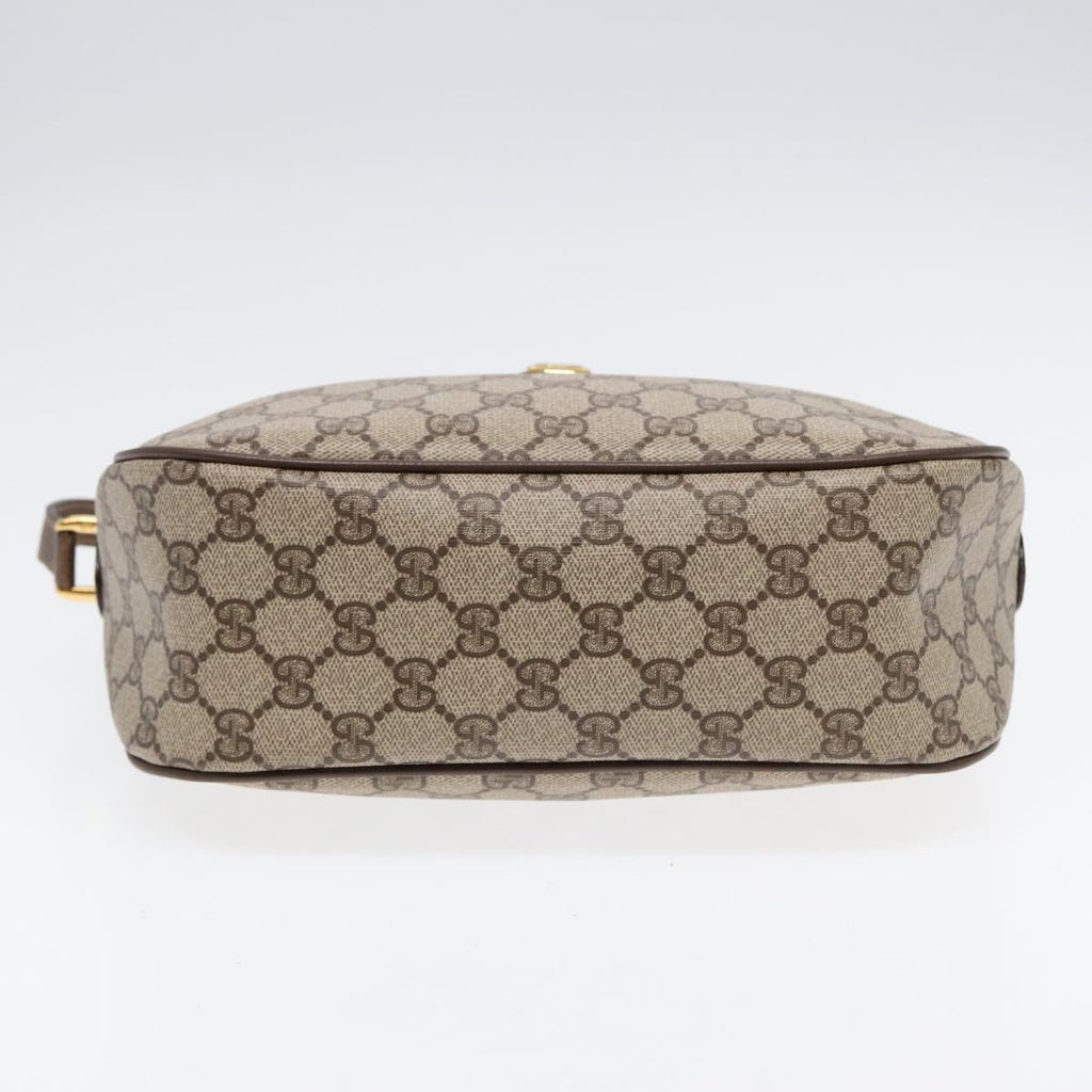 GUCCI GG Supreme Web Sherry Line Shoulder Bag Beige Gold 89 02 077 ep5397