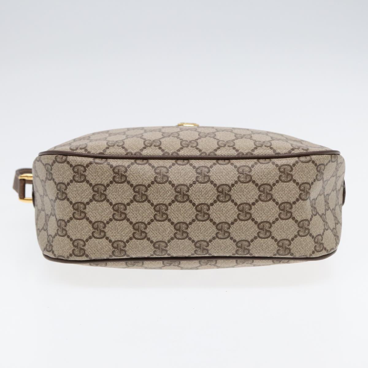 GUCCI GG Supreme Web Sherry Line Shoulder Bag Beige Gold 89 02 077 ep5397