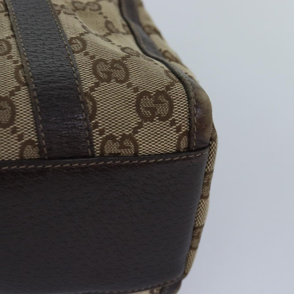 GUCCI GG Canvas Hand Bag Beige Gold 130942 ep5406
