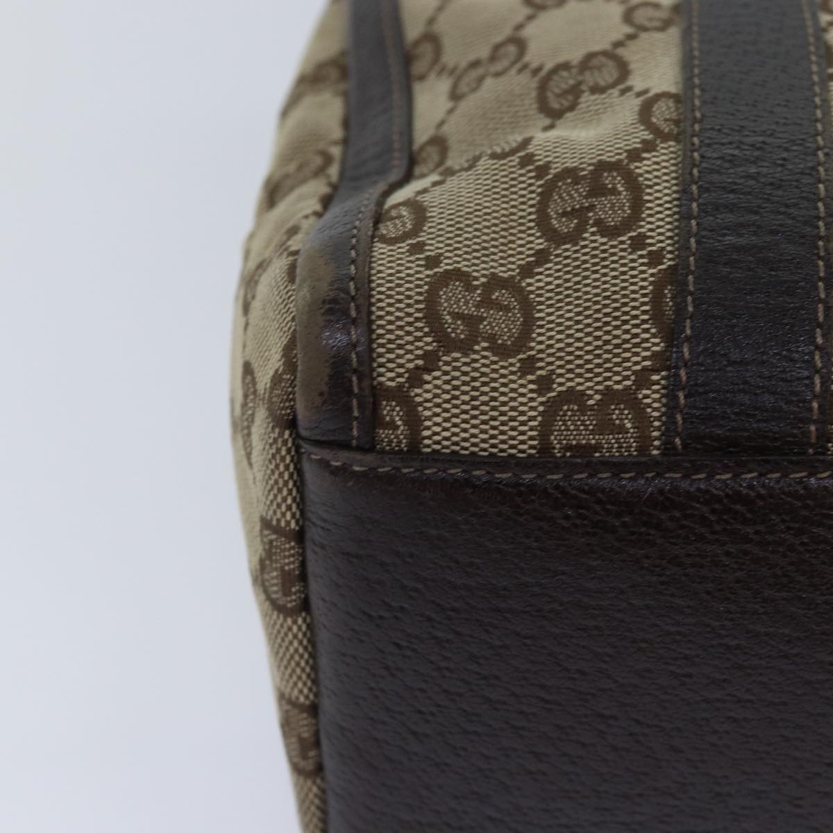 GUCCI GG Canvas Hand Bag Beige Gold 130942 ep5406