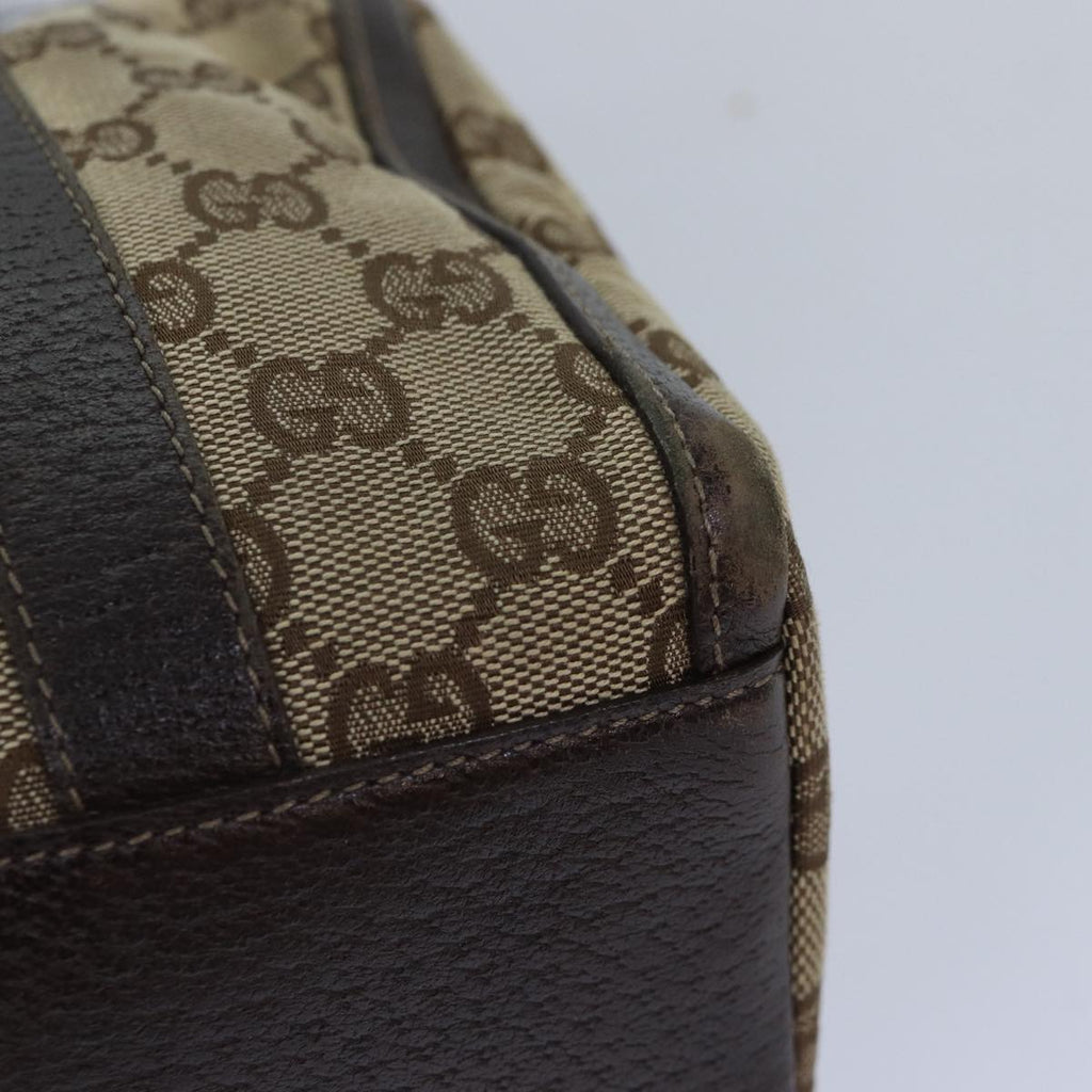 GUCCI GG Canvas Hand Bag Beige Gold 130942 ep5406