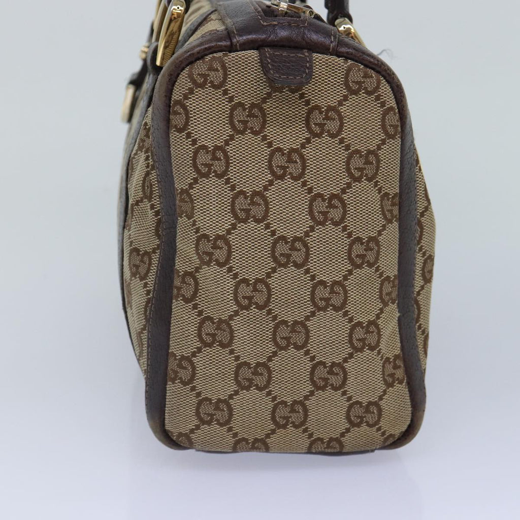 GUCCI GG Canvas Hand Bag Beige Gold 130942 ep5406