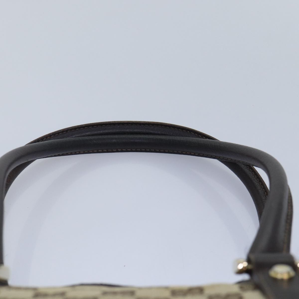 GUCCI GG Canvas Hand Bag Beige Gold 130942 ep5406